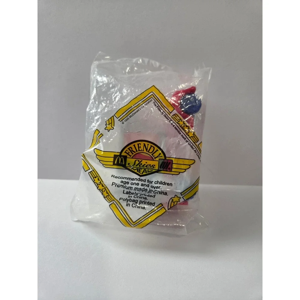 Vintage 1995 McDonalds Friendly Skies United Airlines Catering Truck Toy NIP